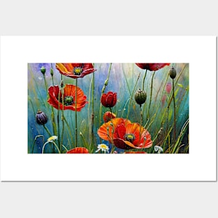 Poppies world Posters and Art